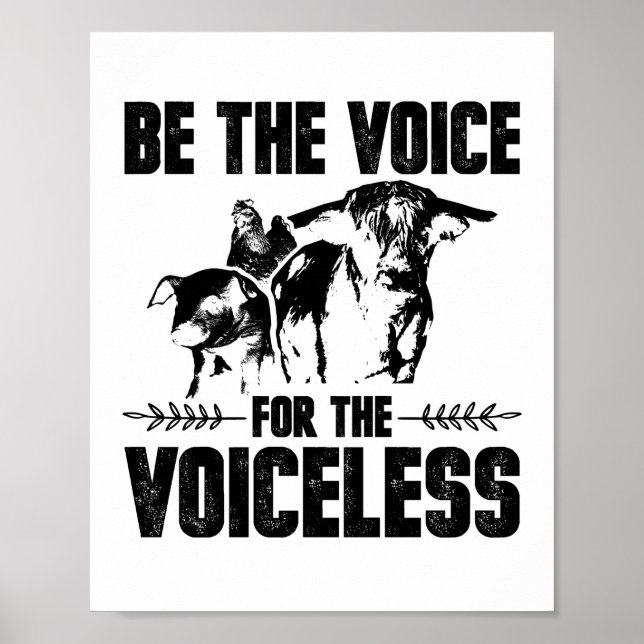 Animal Welfare | Vegan Vegetarian Vegan Gifts Poster (Front)