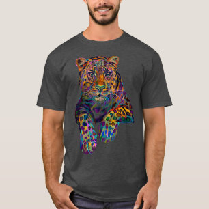 Animal Wild Face Leopard Tiger Print Cheetah Head T-Shirt
