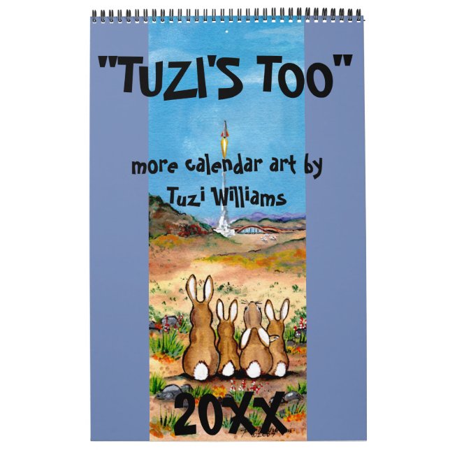 Animal Wildlife Calendar Humourous Rabbit Any Year (Cover)