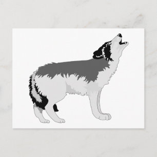 Animal Wolf Nature Peace Love Destiny Postcard