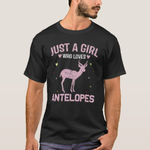   Animal   Women Just A Girl Who Loves Antelopes T-Shirt