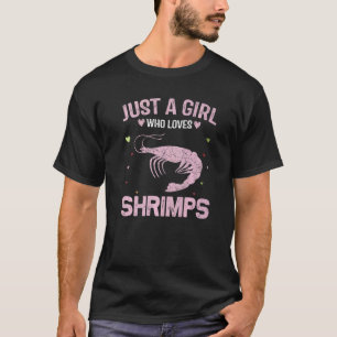 Animal  Women Just A Girl Who Loves Shrimps T-Shirt