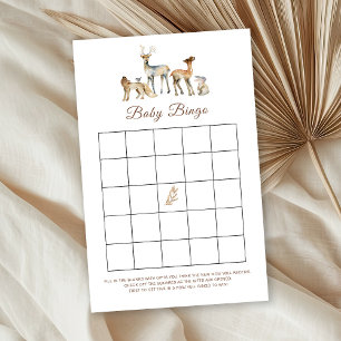 Animal Woodland Baby Bingo Game