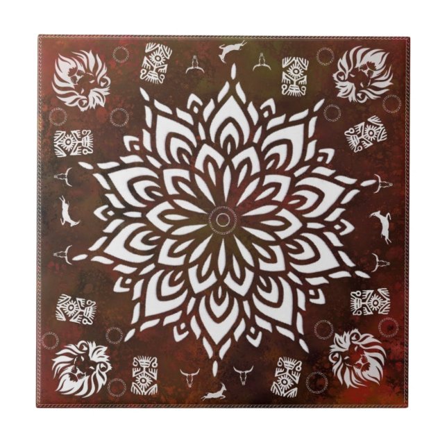 Animal World - Wildlife - Brown Tile (Front)