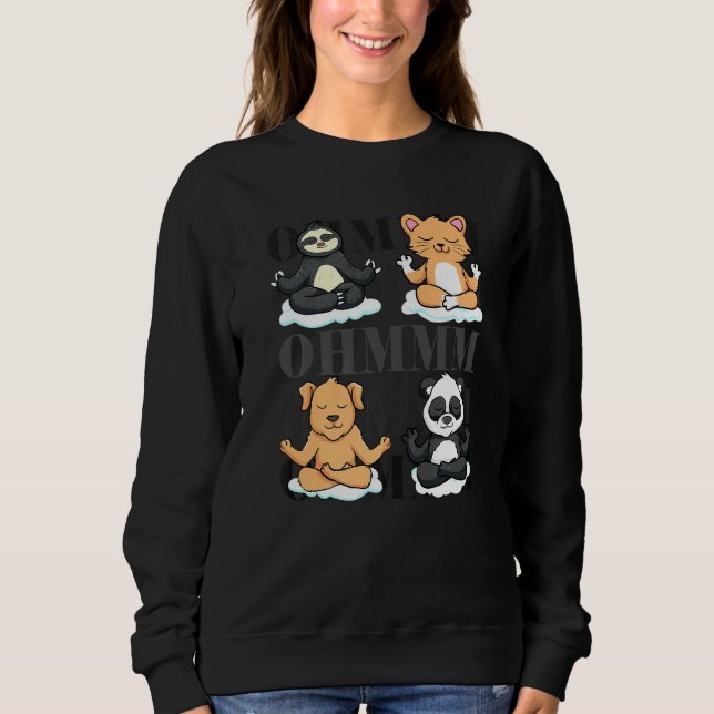 Animal Yoga Workout Namaste Sweatshirt (Front)