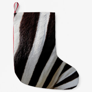 Animal zebra stripes mammal equine small christmas stocking