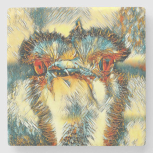AnimalArt_Bird_008 Stone Coaster