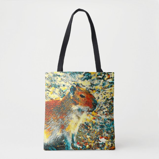 AnimalArt_Capybara_003 Tote Bag (Front)