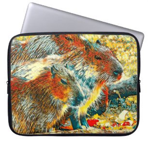 AnimalArt_Capybara_005 Laptop Sleeve