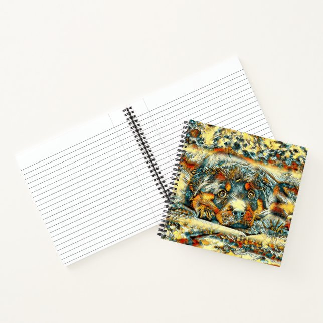 AnimalArt_Dog_001 Notebook (Inside)