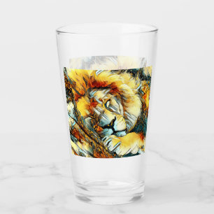 AnimalArt_Lion_003 Glass