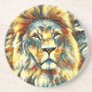 AnimalArt_Lion_005 Coaster