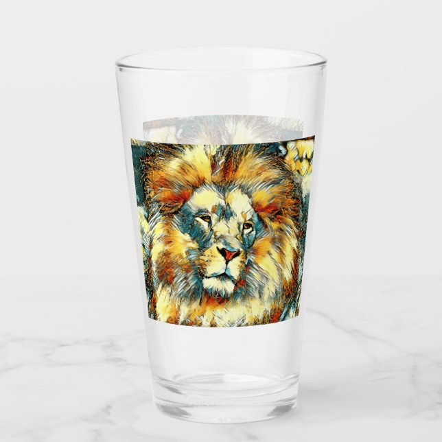 AnimalArt_Lion_07 Glass (Front)