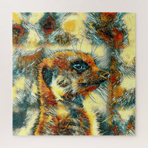 AnimalArt_Meerkat_004 Jigsaw Puzzle