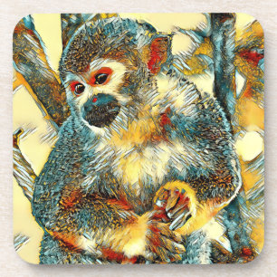 AnimalArt_Monkey_003 Coaster