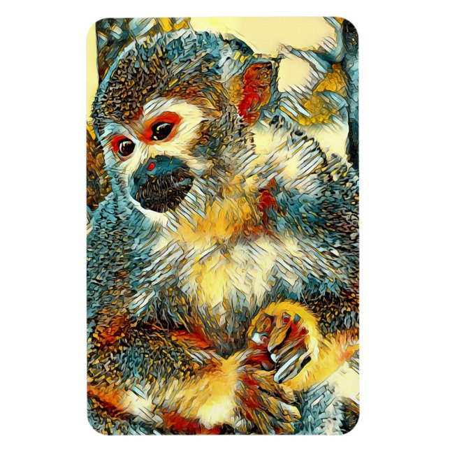 AnimalArt_Monkey_003 Magnet (Vertical)