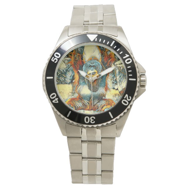 AnimalArt_OrangUtan_004 Watch (Front)