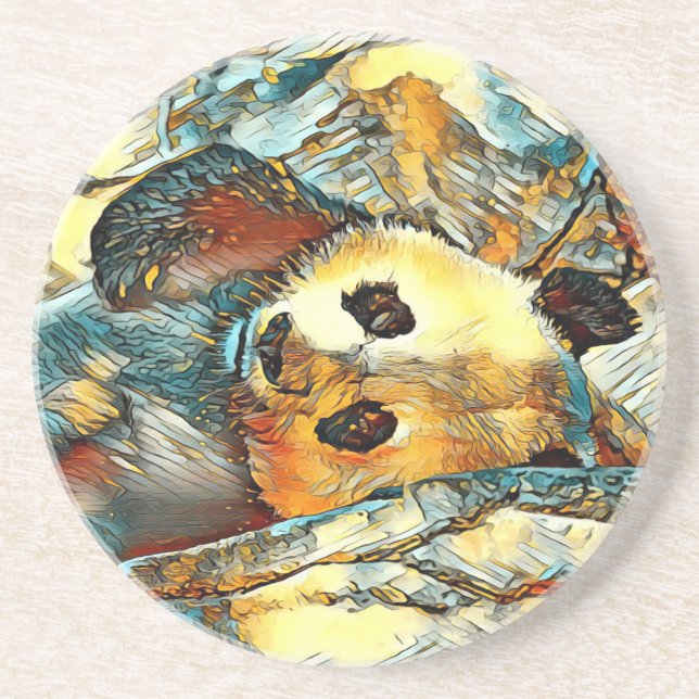 AnimalArt_Panda_002 Coaster (Front)