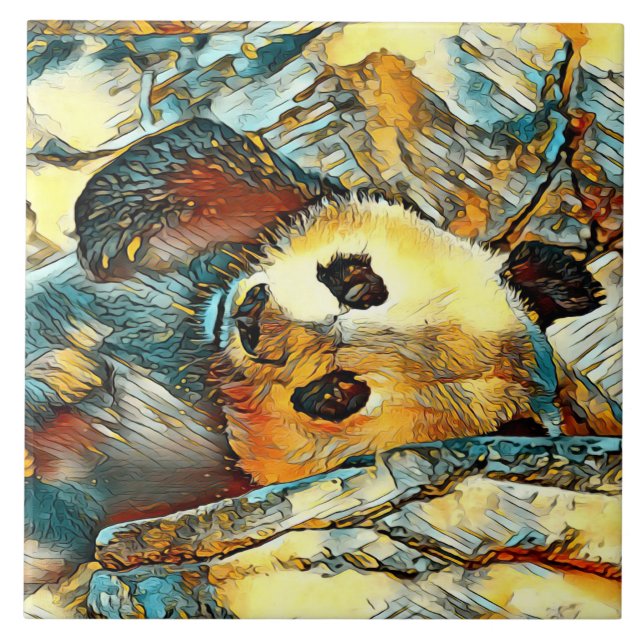 AnimalArt_Panda_002 Tile (Front)