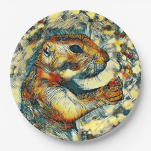 AnimalArt_Prairiedog_002 Paper Plate