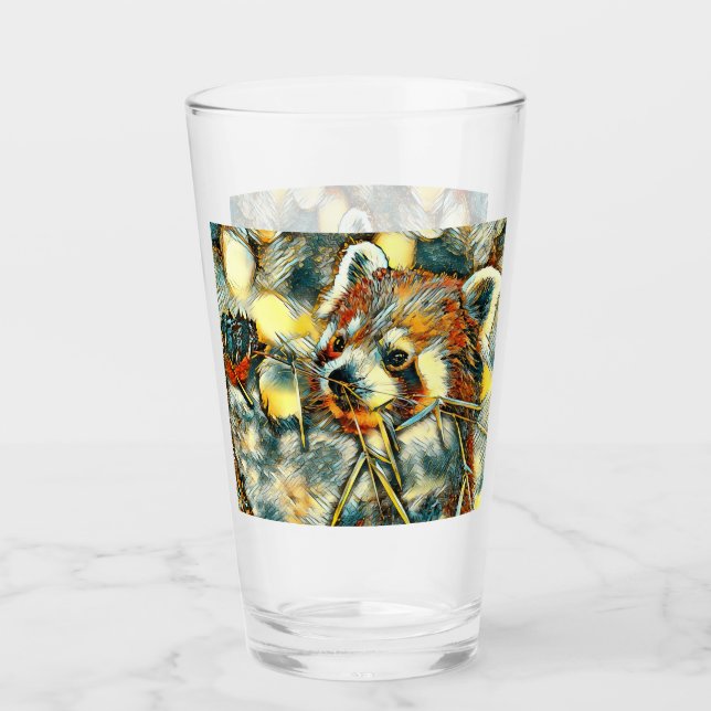 AnimalArt_RedPanda_001 Glass (Front)