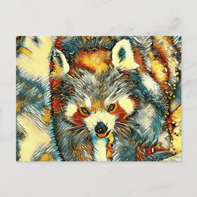 AnimalArt_RedPanda_002 Postcard (Front)