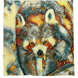 AnimalArt_RedPanda_002 Shower Curtain