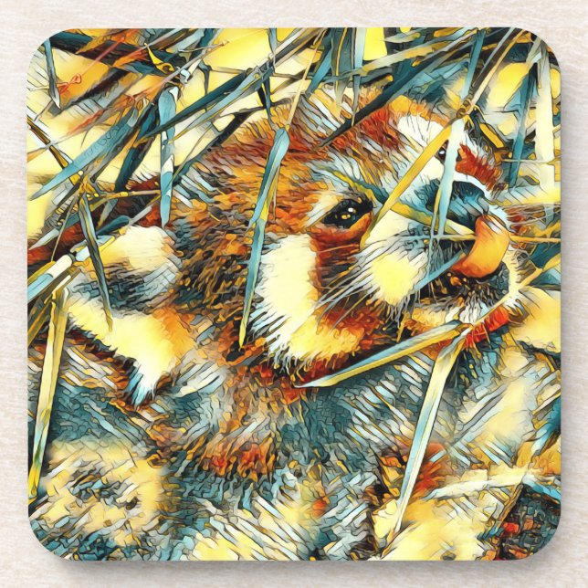 AnimalArt_RedPanda_003 Coaster (Front)
