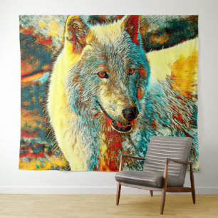 AnimalArt_Wolf_009 Tapestry