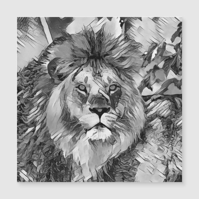 AnimalArtBW_Lion_008 (Front)