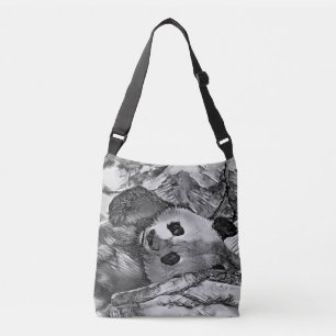 AnimalArtBW_Panda_002 Crossbody Bag