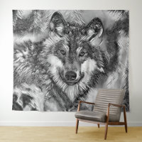 AnimalArtBW_Wolf_001