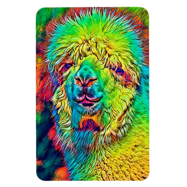 AnimalColor_Alpaca_005 Magnet (Vertical)