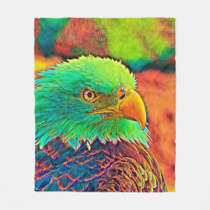 AnimalColor_Bird_008 Fleece Blanket