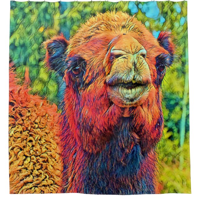 AnimalColor_Camel2022-12 Shower Curtain (Front)