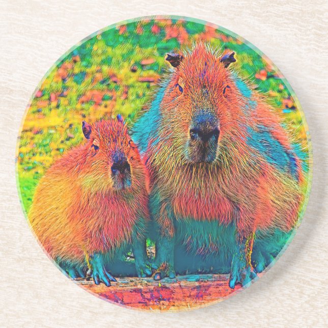 AnimalColor_Capybara_002 Coaster (Front)
