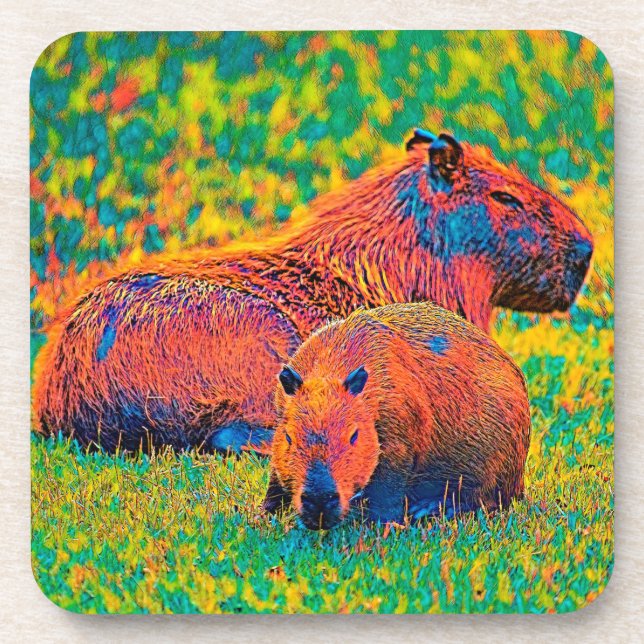 AnimalColor_Capybara_006 Coaster (Front)