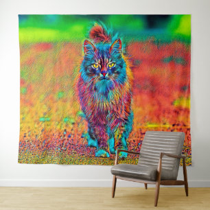 AnimalColor_Cat_002 Tapestry