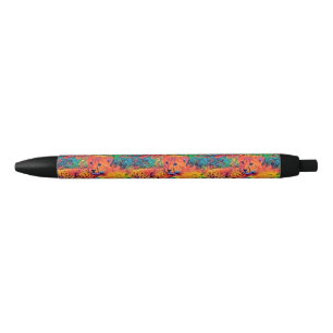 AnimalColor_Cheetah_006 Black Ink Pen