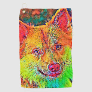AnimalColor_Dog_020 Golf Towel