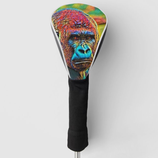 AnimalColor_Gorilla_010 Golf Head Cover (Front)