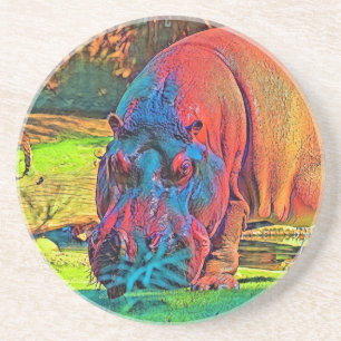 AnimalColor_Hippo_004 Coaster