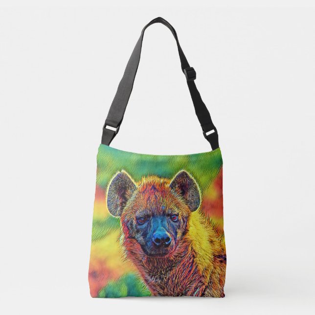 AnimalColor_Hyena_001 Crossbody Bag (Front)