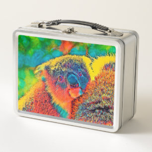 AnimalColor_Koala_001 Metal Lunch Box