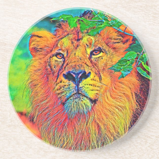 AnimalColor_Lion_001 Coaster (Front)