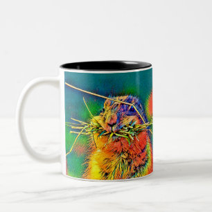 AnimalColor_Prairiedog_004 Two-Tone Coffee Mug