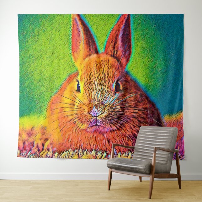 AnimalColor_Rabbit_07 Tapestry (In Situ (Horizontal))
