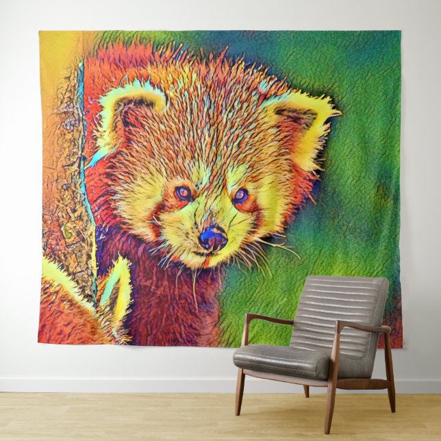 AnimalColor_RedPanda_016 Tapestry (In Situ (Horizontal))