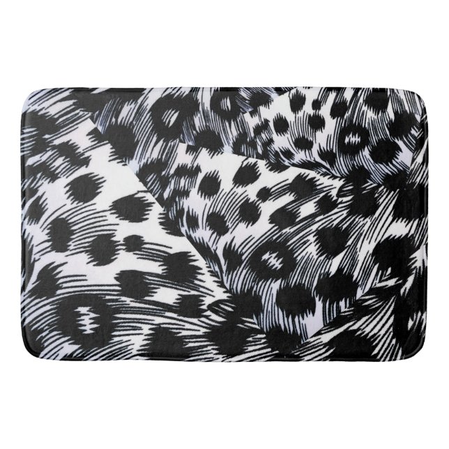 Animalistic Pattern Bath Mat (Front)