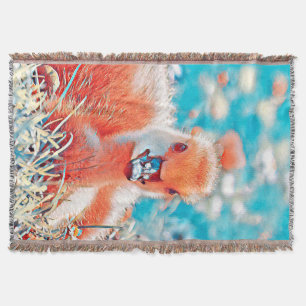 AnimalMix_Bird_019 Throw Blanket